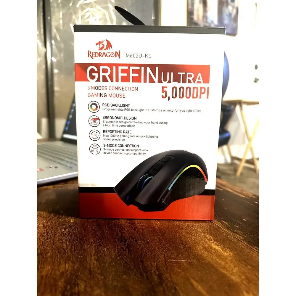 Redragon Gaming Keyboard & Griffin Ultra Wireless Mouse Combo RGB Like New